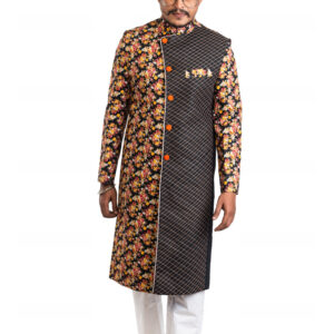 Home srijan floral printed sherwani