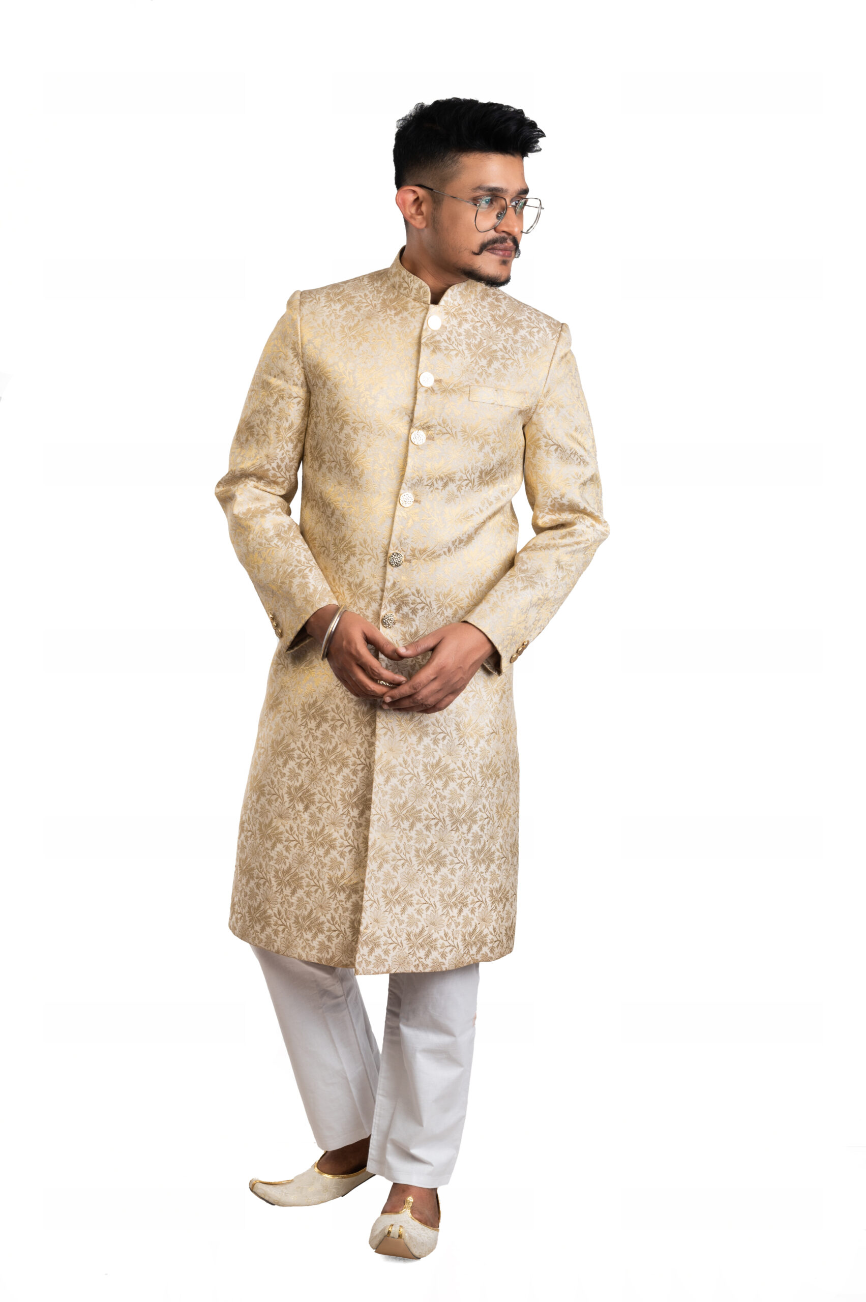 srijan brocade sherwani